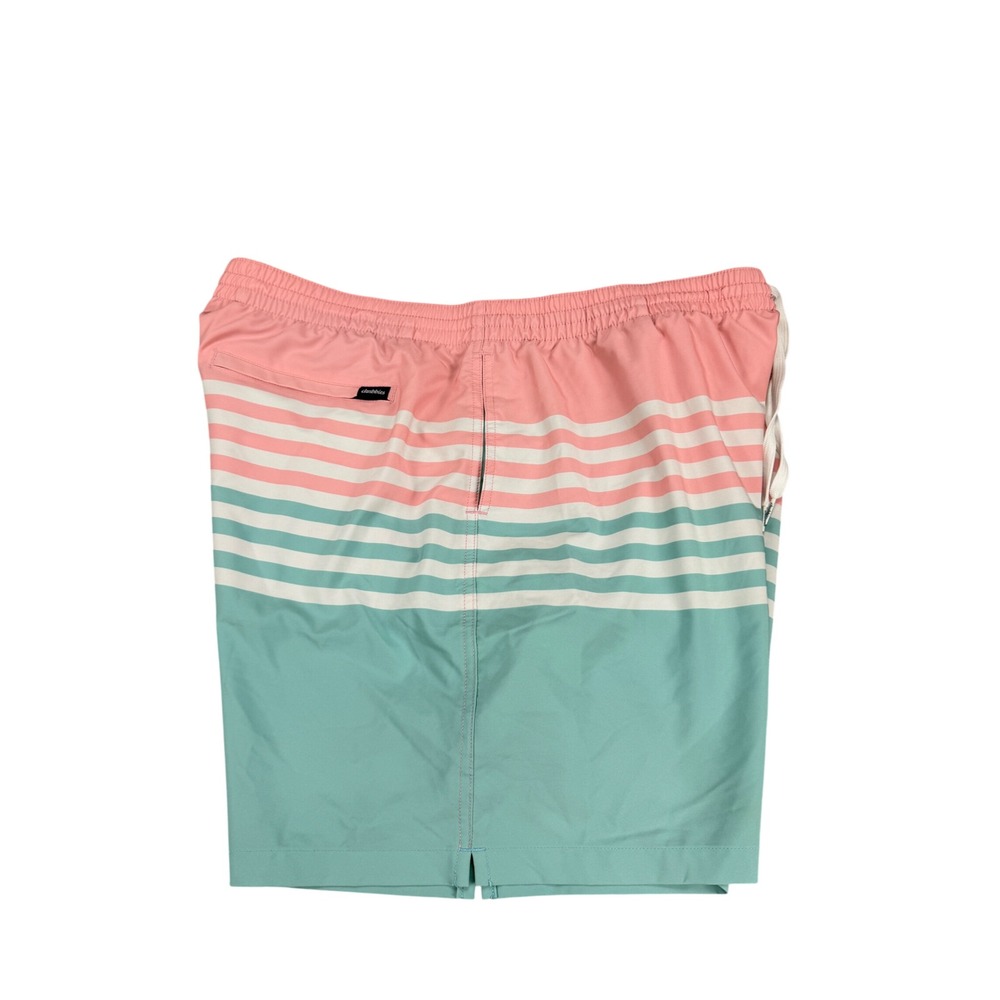 Chubbies Mens Pink Teal Striped Swim Trunks 5.5 Inseam XXXL 3XL